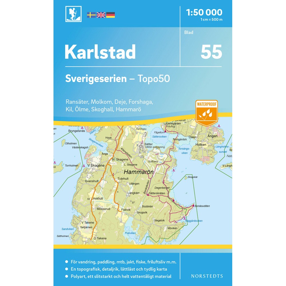 55 Karlstad Sverigeserien 1:50 000